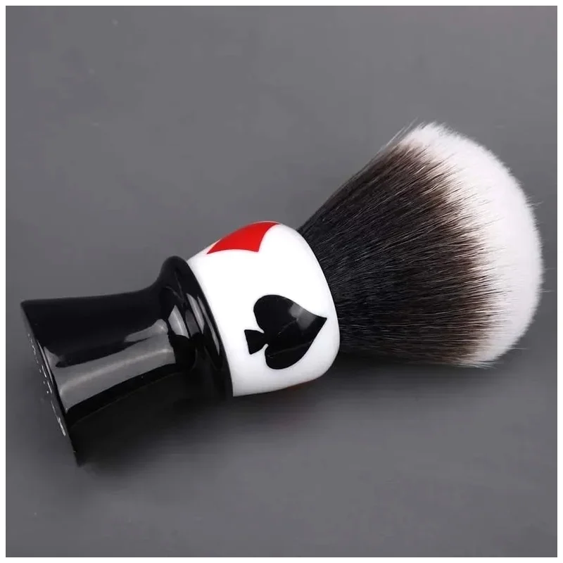 YAQI Men Shaving Brush 26mm Casino clubs Husky Knot Synthetic Hair Resin Handle Wet Shave Tools Mens Gift