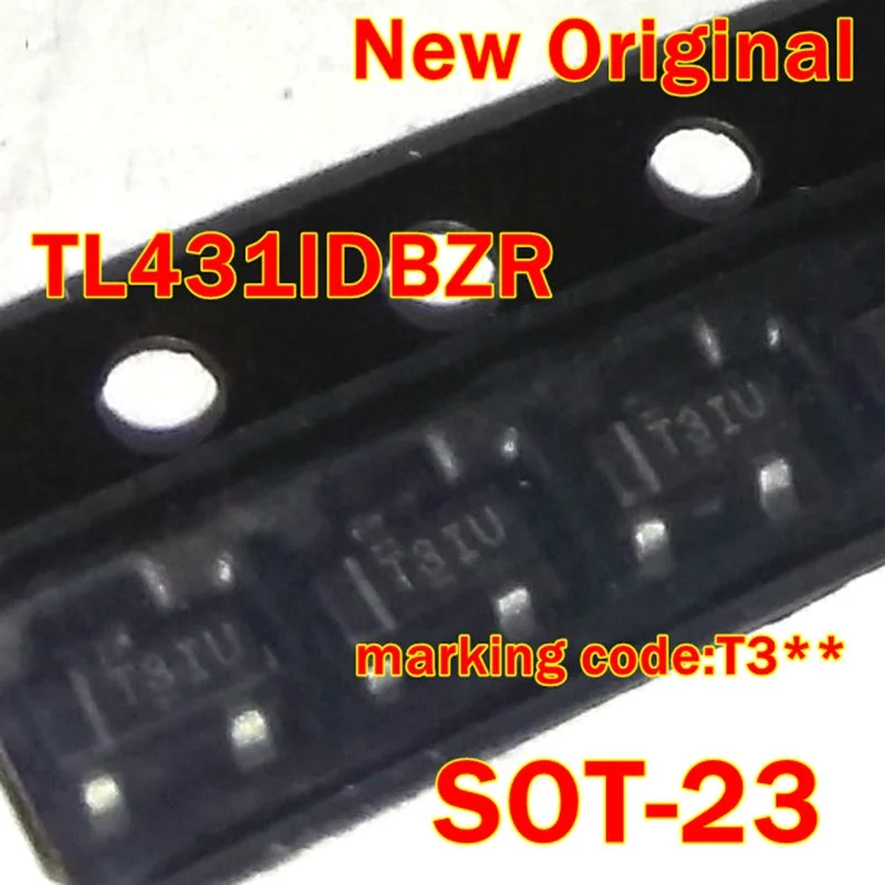 

10Pcs to 1000Pcs Tl431Idbzr Tl431Idbzt Sot-23 New Original Marking Code:T3** Adjustable Precision Shunt Regulator