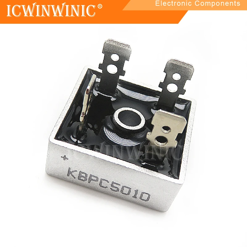 1piece Single-phase rectifier bridge 50A1000V square bridge KBPC5010 bridge stack