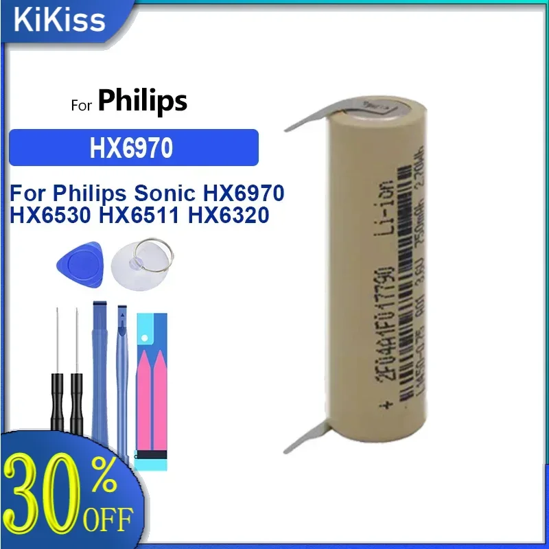 Battery For Philips Sonic HX6970 HX6530 HX6511 HX6320 HX6330 HX6720 HX6710 HX6760 HX9350 HX9360 HX65 HX67 for Sonicare Flexcare