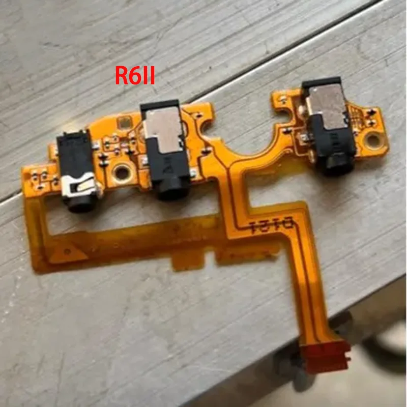 New MIC microphone and headphone flexible cable FPC repair Parts for Canon EOS R6 mark II R6ii camera
