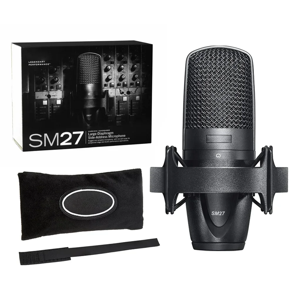 

SM27 Recording Cardioid Large Diaphragm Condenser Microphone Counteeiting For Broadcasting Equipment