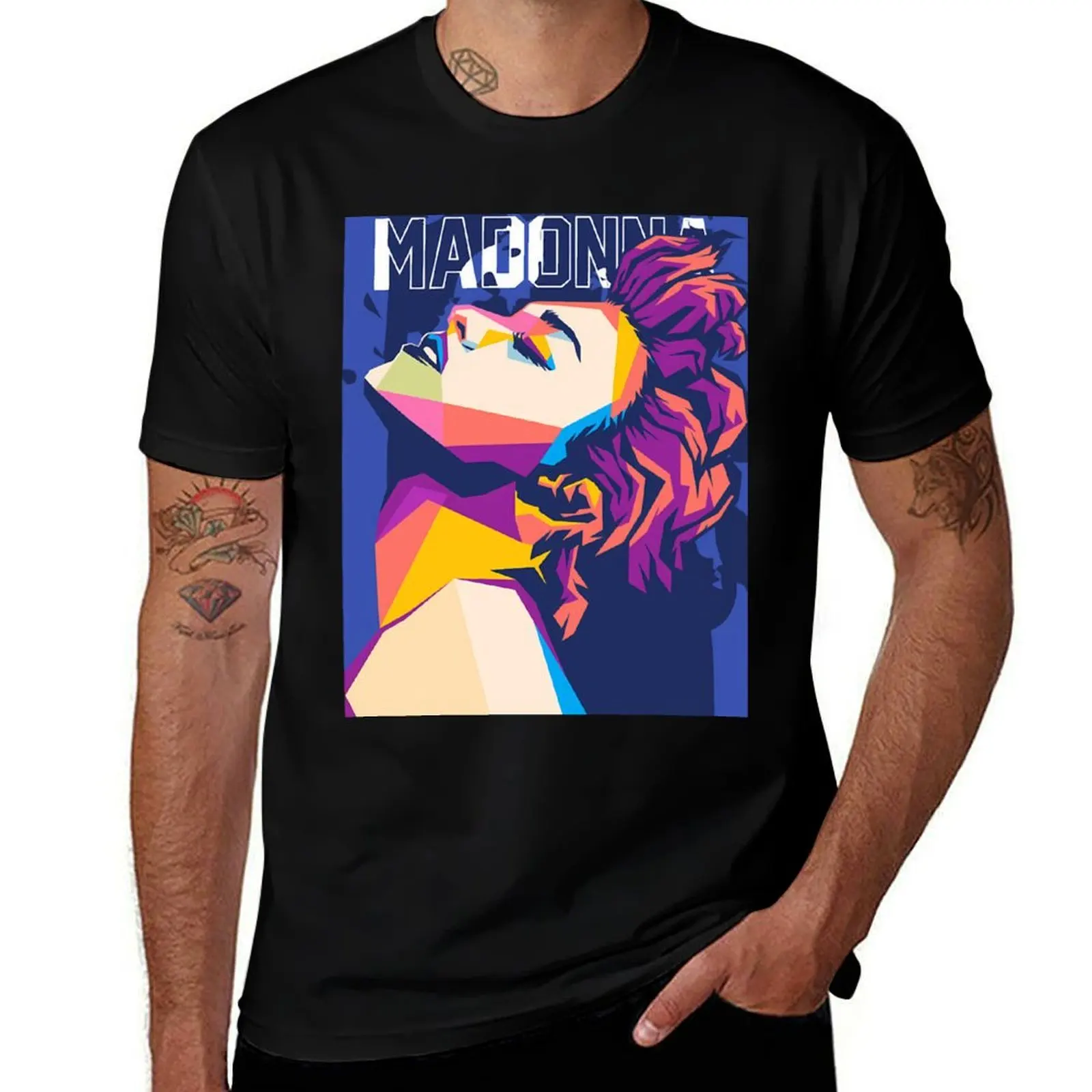 

Pop Singer Albums Logo Vintage Classic Music T-Shirt t shirts for man slim fit man t shirt cotton high quality T-Shirt