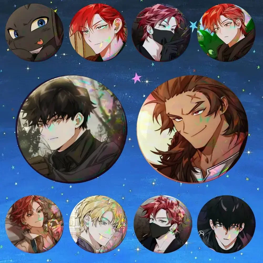 Anime K-Korean Manga Trash Of The Counts Family Badge Tinplate Meme Round Brooch for Hat Bag Creative Lapel Jewelry Accessories