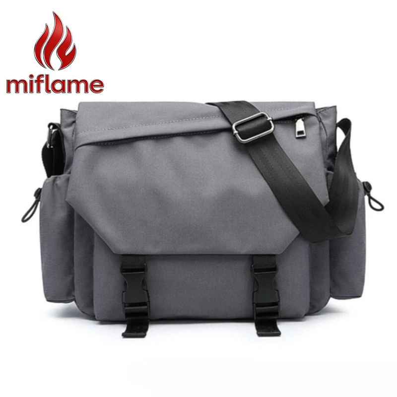 

Мужская тонкая сумка-мессенджер Miflame: Новинка, легкая, для школы, работы, города, минималистичный дизайн