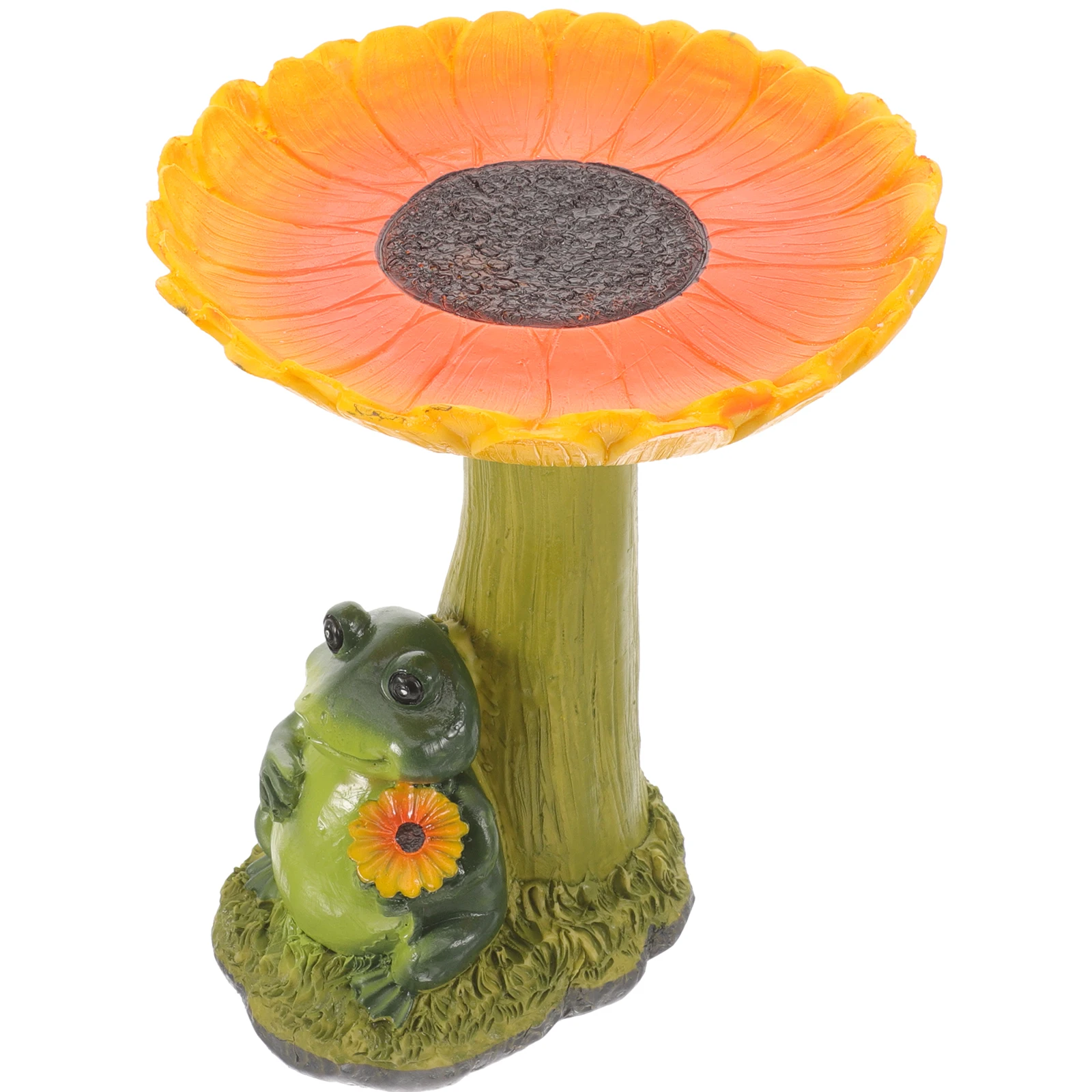 

Frog Bird Feeder Garden Outdoor Decoration Water Birdbath Feeders Baths Hedgehog