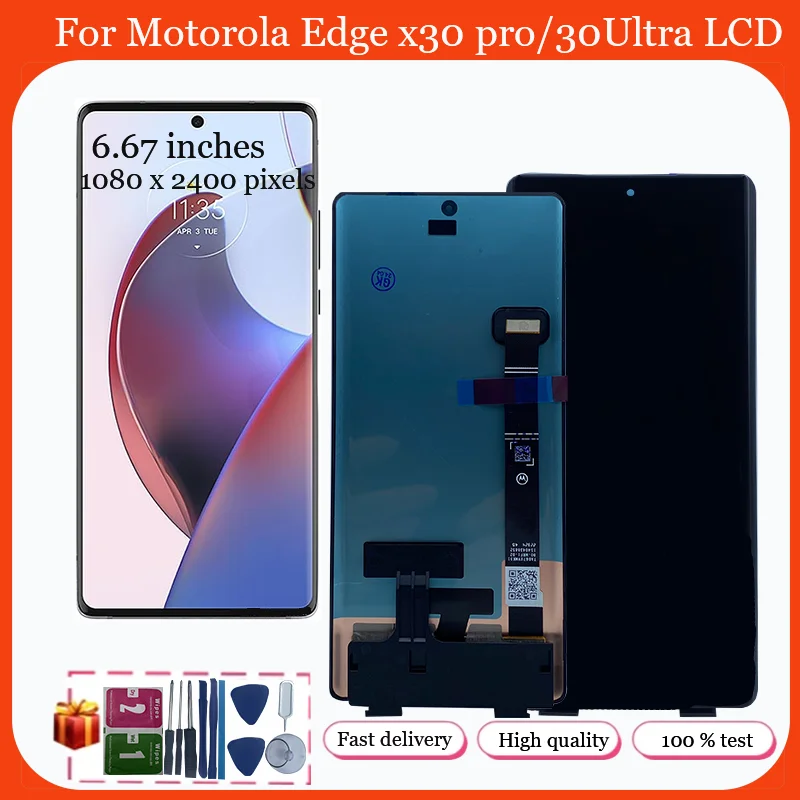 Display For Motorola Moto Edge 30 ultra LCD XT-2201 display Touch Panel Screen Digitizer For Moto X30 Pro LCD XT2241-1