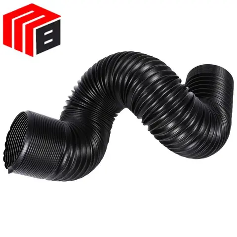 Tubo intrecciato in filo di acciaio da 76 mm per la modifica dell'auto Tubo espandibile per presa d'aria/Guidazione del vento Tubo flessibile/Tubo di piegatura per presa d'aria