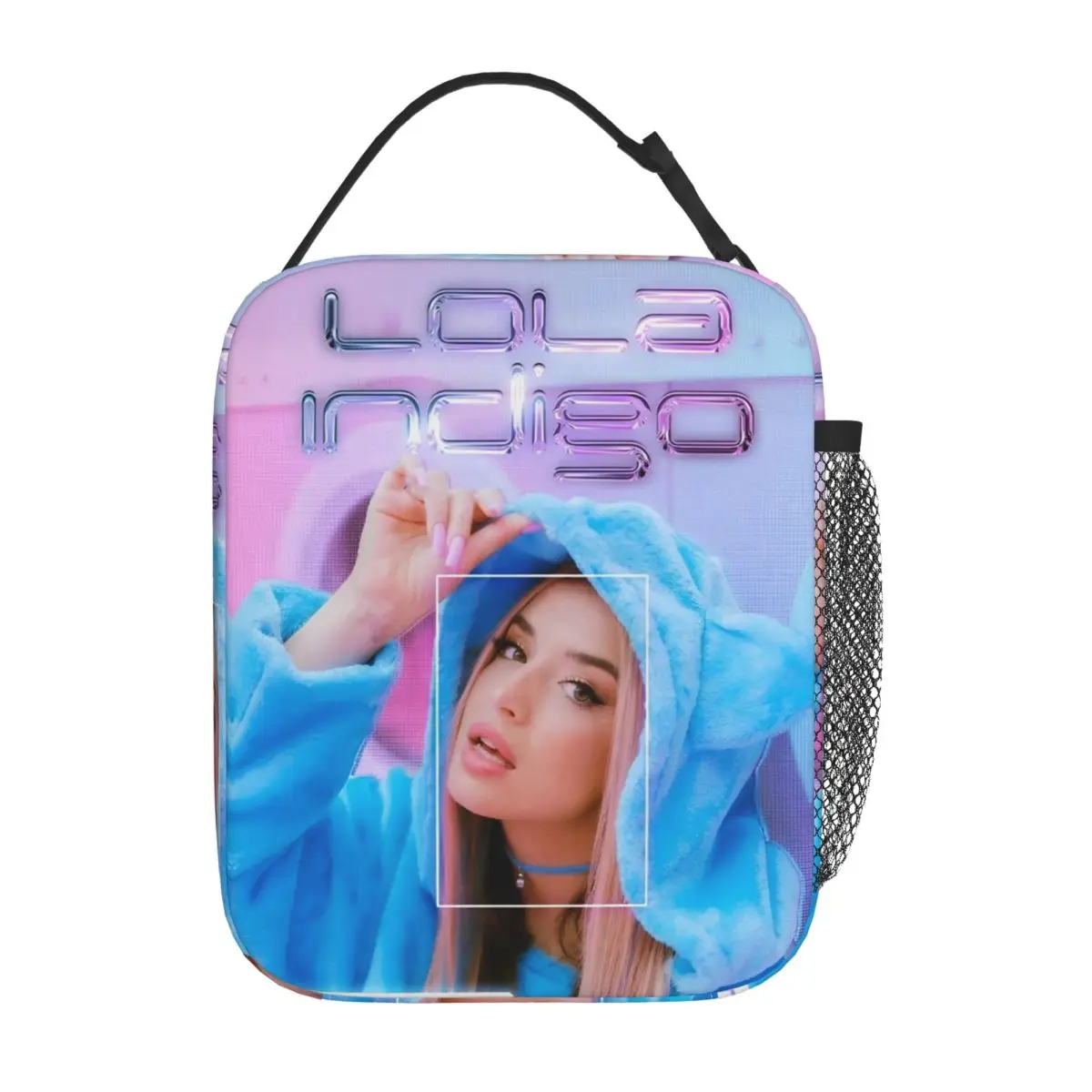 Lolas Indigos Singer معزول حقيبة الغداء مانعة للتسرب حاوية الغداء حقيبة للحفاظ على البرودة حمل علب الاغذية المدرسة في الهواء الطلق الرجال النساء