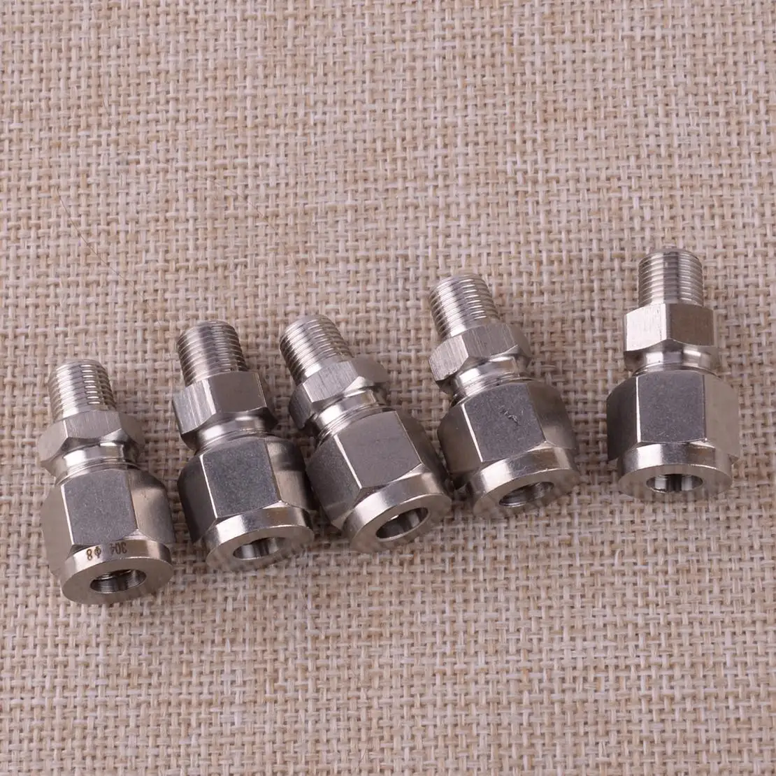 

5Pcs Car New Auto 1/8" 8mm Tire Changer Machine Air Pipe Valve Fitting Clamp Straight Joint Universal High Quality