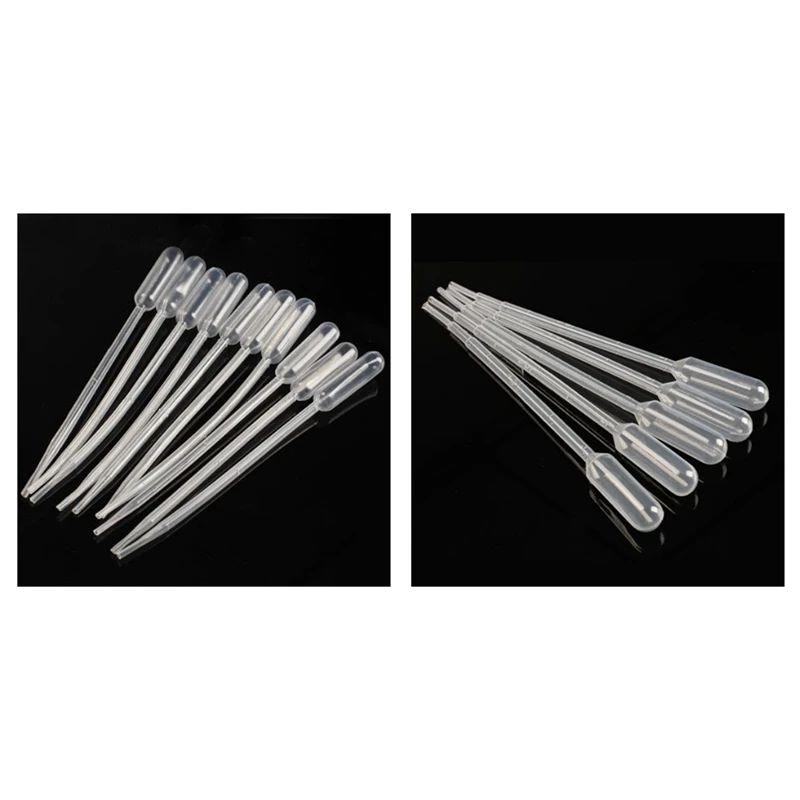 200PCS Graduated Pipettes Dropper Polyethylene (0.2Ml & 0.5Ml)