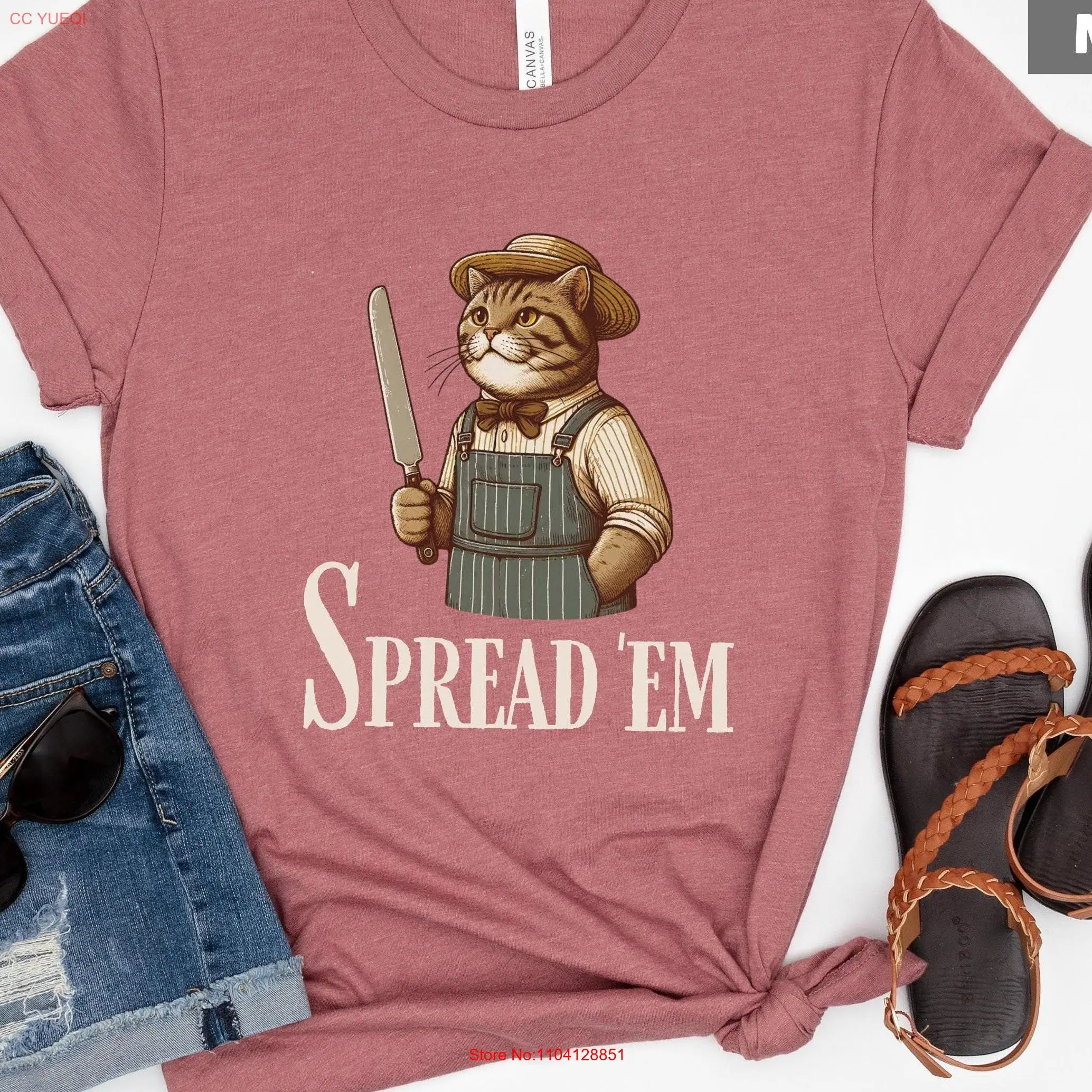 تي شيرت Spread 'Em مضحك ميمي عتيق له، فكاهي لجميع المناسبات بأكمام طويلة أو قصيرة #1