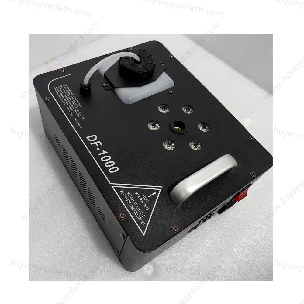 1000W Smoke Machine RGB LED Vertical Fog Machine Stage Lighting Spray Fogger dla DJ Show Wedding Party Event Concert Disco Club