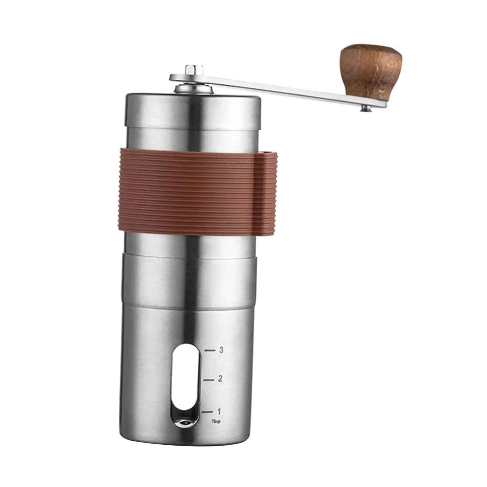 Manual Coffee Bean Grinder with Adjustable Setting Small Hand Coffee Mill for Kitchen Backpacking Travel Use