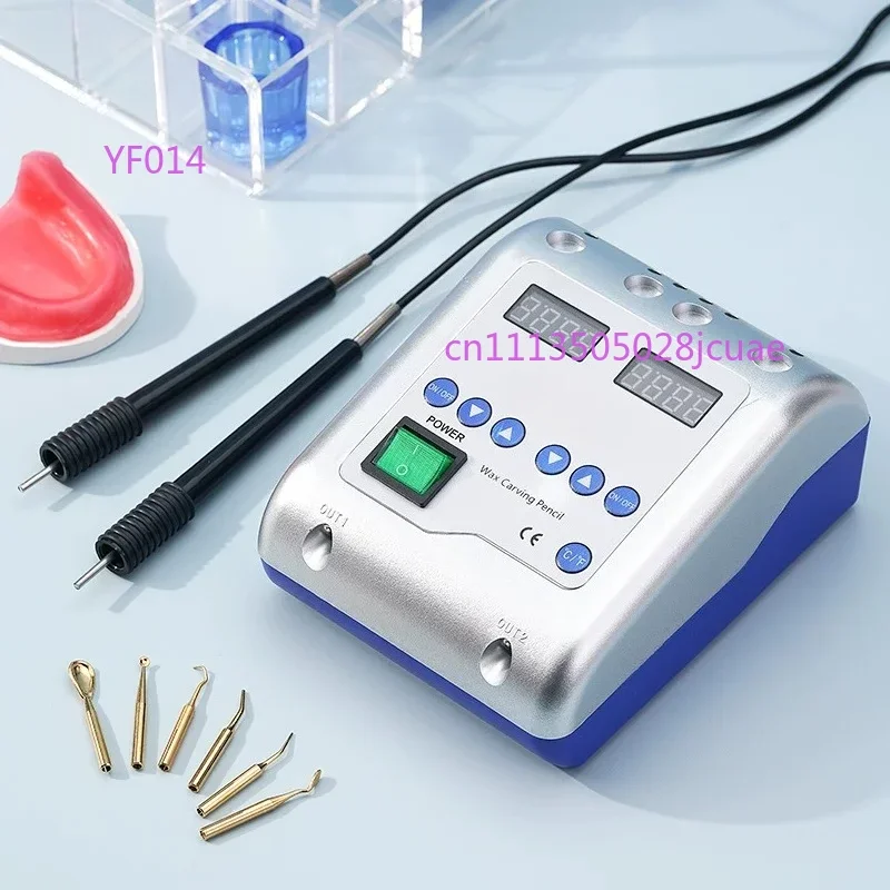 Dental Electric Wax Knife Carving Tool Gypsum Wax Melter Double Pen Electric Wax Spoon Oral Equipment