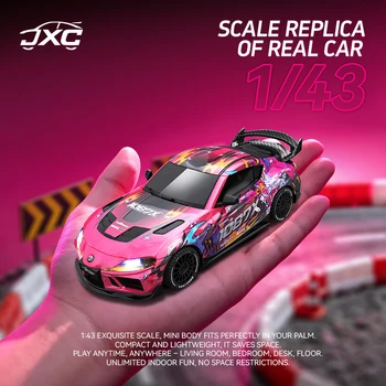 1:43 RC Drift Car, 2.4G Four-wheel Drive, with Steering Gyroscope Adjustable Speed Cool…