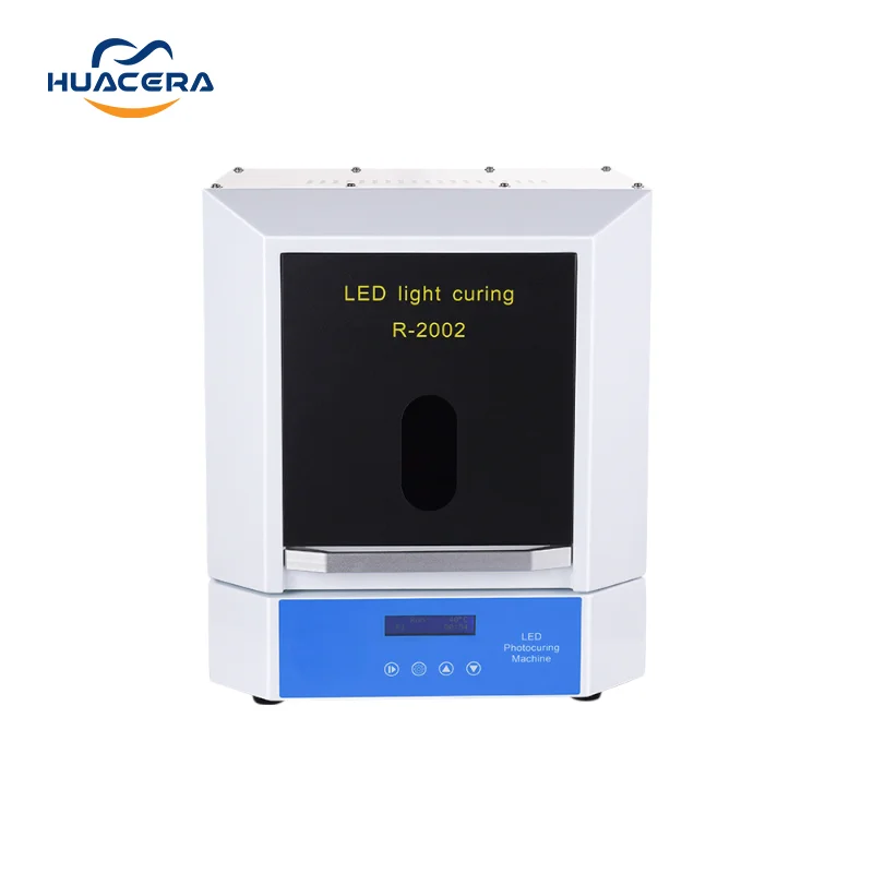Dental Lab Equipment Desktop LED Curing Light Machine UV Curing Chamber HUACERA R-2002 for Photopolymerization Photopolymer Lamp