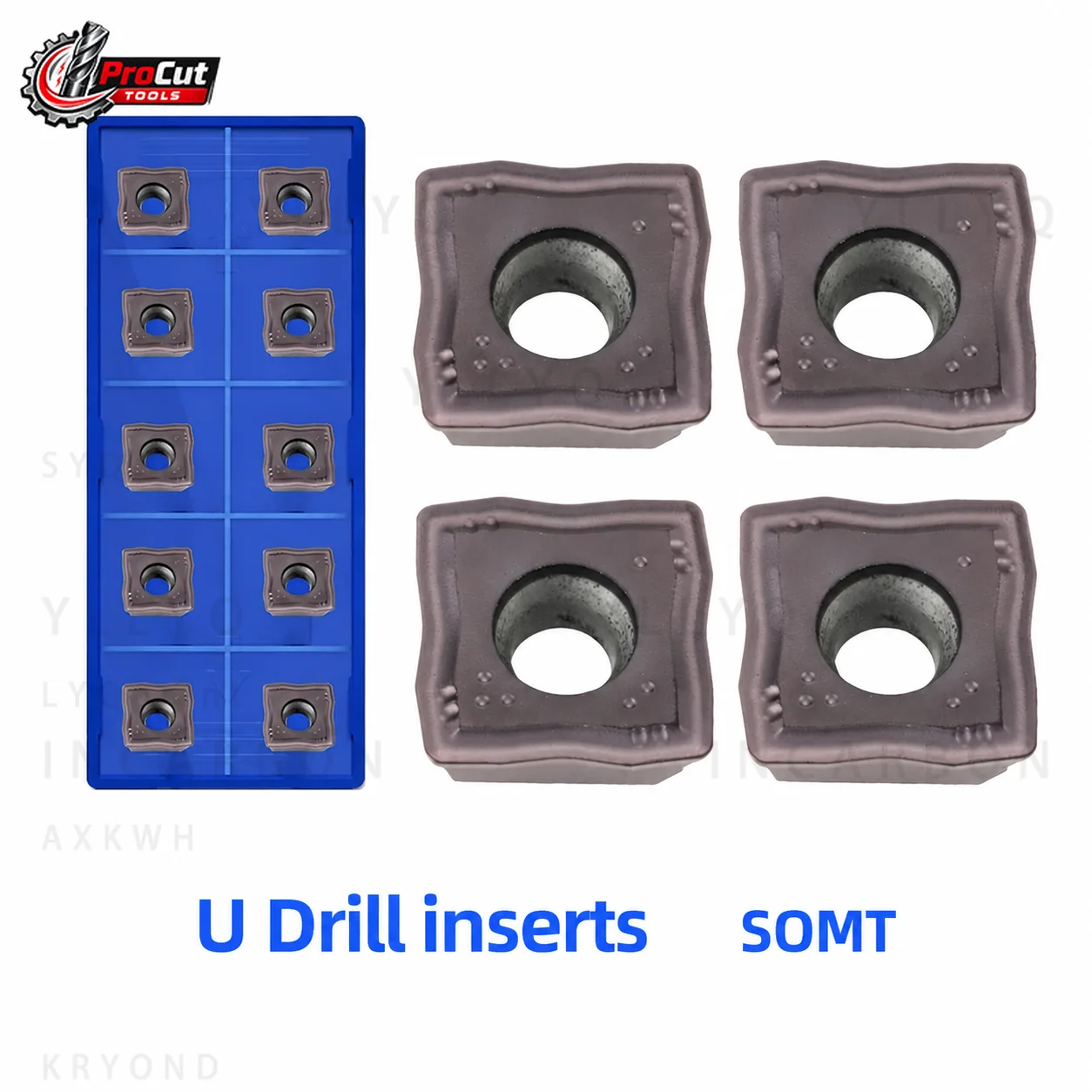 SO Type Carbide Inserts SOMT050204 SOMT060204 SOMT070306 08T306 09T308 11T308 DP High Speed Fast Drilling Power Drill Inserts