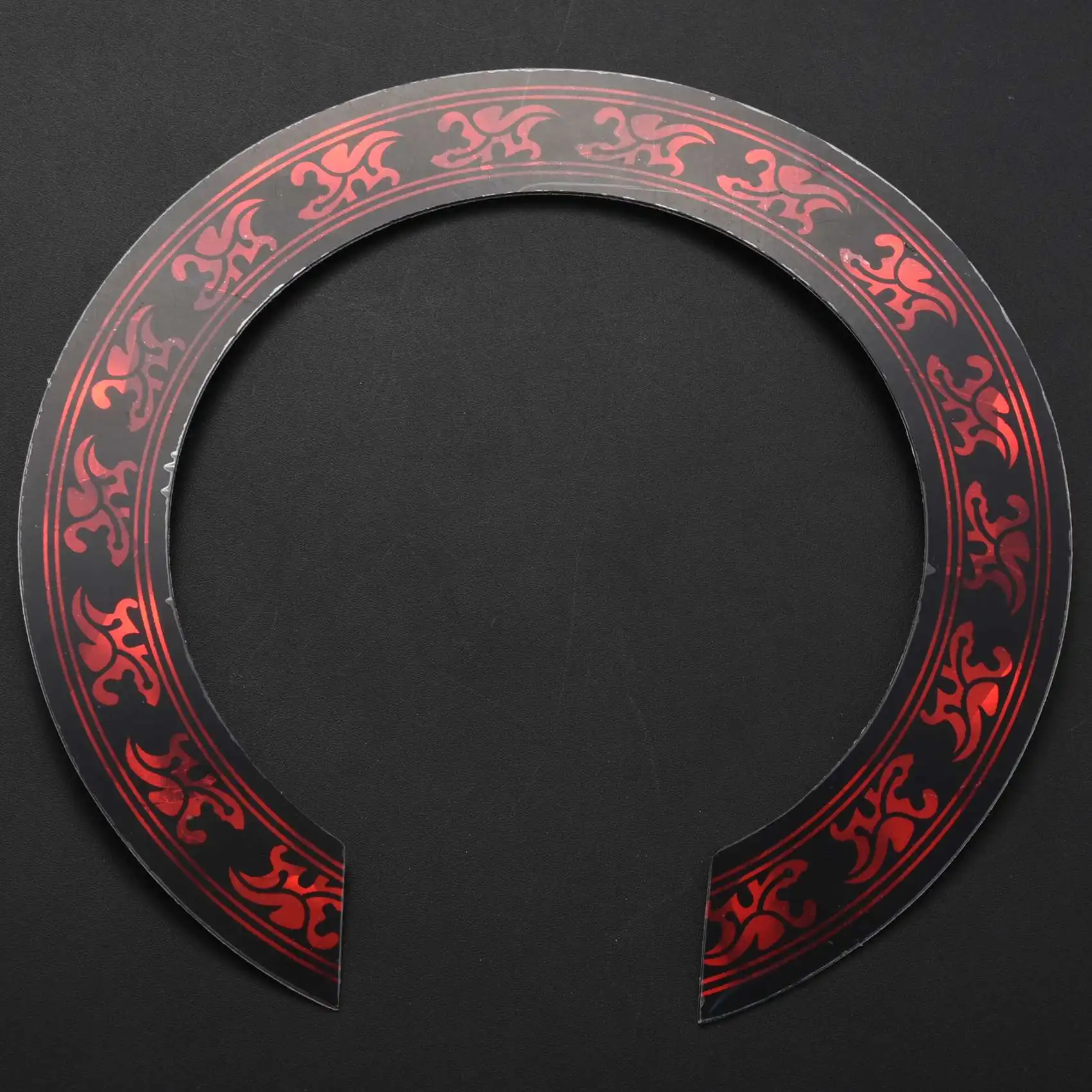 1 Pcs Soundhole Rosette Decal Sticker with Red Pattern for Acoustic Classical Guitar Parts Replacement