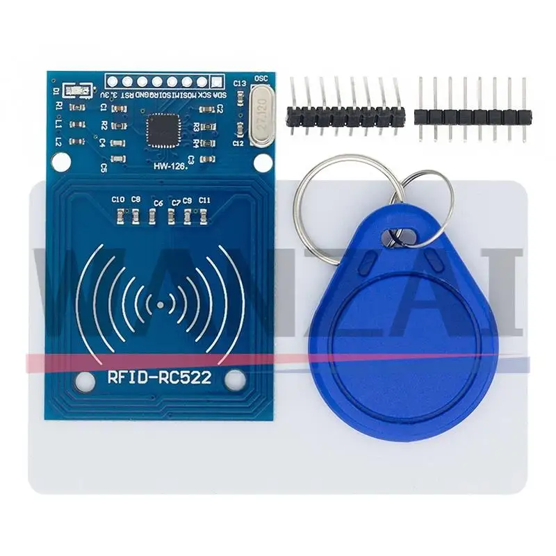 1pcs MFRC-522 RC522 RFID RF IC card sensor module to send Fudan card,Rf module keychain