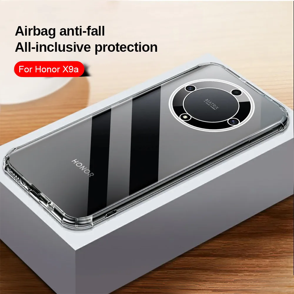 HonorX9a Case Transparent Shockproof Cover For Honor X9A 5G Honar Xonor X9 A X 9A RMO-NX1 Camera Protection Silicone Soft Fundas