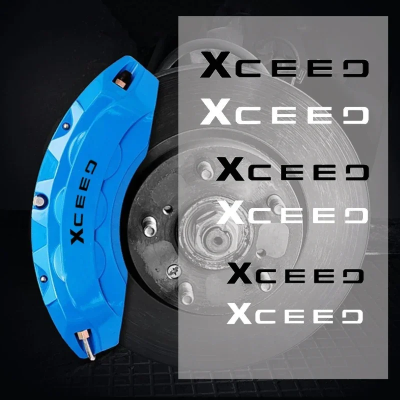 6pcs Car Stickers Caliper Cover Refitted Decoration Waterproof Wheel Brake Decals for Xceed 2022 2021 2020 2019 Hybrid T-GDI