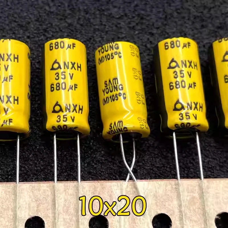 South Korean SAMYOUNG Sanying NXH 680uf 35v 35v680uf high-frequency electrolytic capacitor 10x20