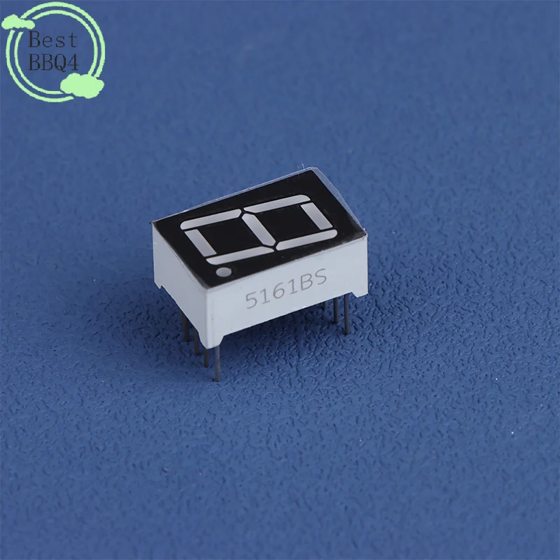 (BBQ4)10Pc Digital Tube Common AnodeCathode 0.56 Inch 10Pin 5161AS 5161BS 1 Bit Digit 7 Segment Red LED Digital Display Digitron