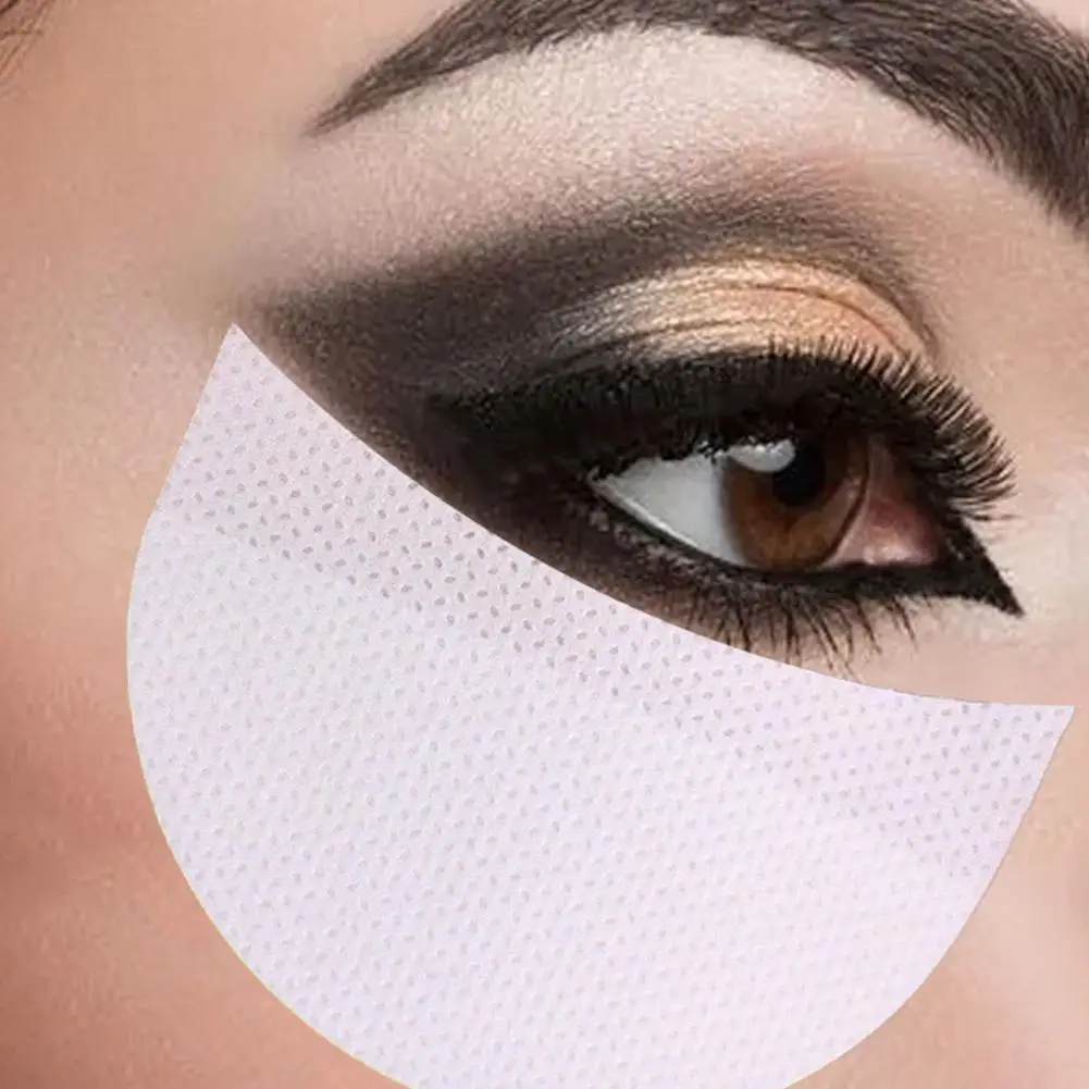 50PCS Eyeshadow Stencils Lint Free Under Eye Eyeshadow Gel Pad Sticker Eye Makeup Tools