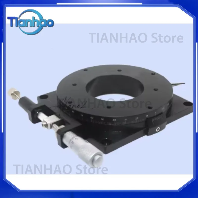 Manual Rotation Stage for PR60-L PR40-L 360 Degree Rotary Table Indexing Plate Turntable Precision Manual Positioning Tool