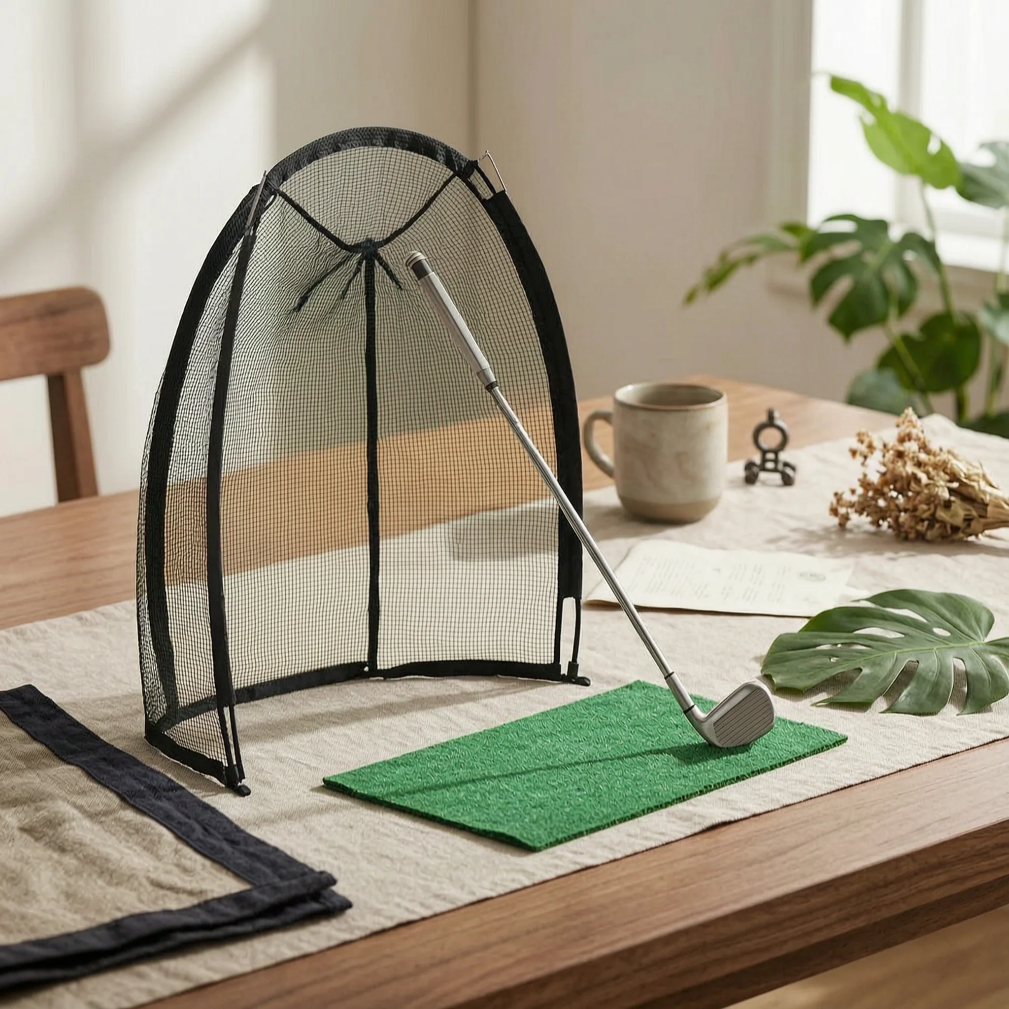Golf Practice Net Sturdy Golf Training Net Sports Equipment Impact-Resistant Reliable for Golfers, Backyard, Garage