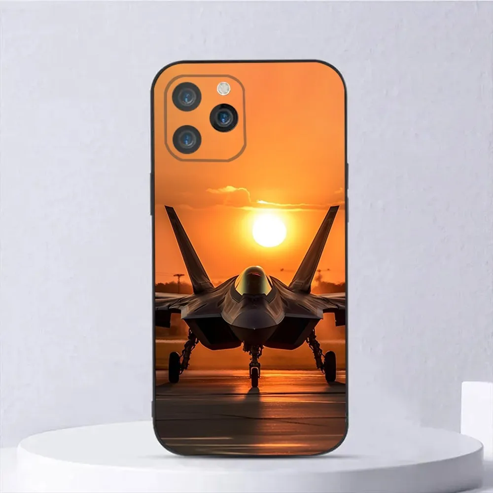 Fighter jets take off Phone Case For iPhone 16,15,14,13,12,11,Plus,Pro Max,XS,X,XR,SE,Mini,8,7 Soft Silicone Black Cover