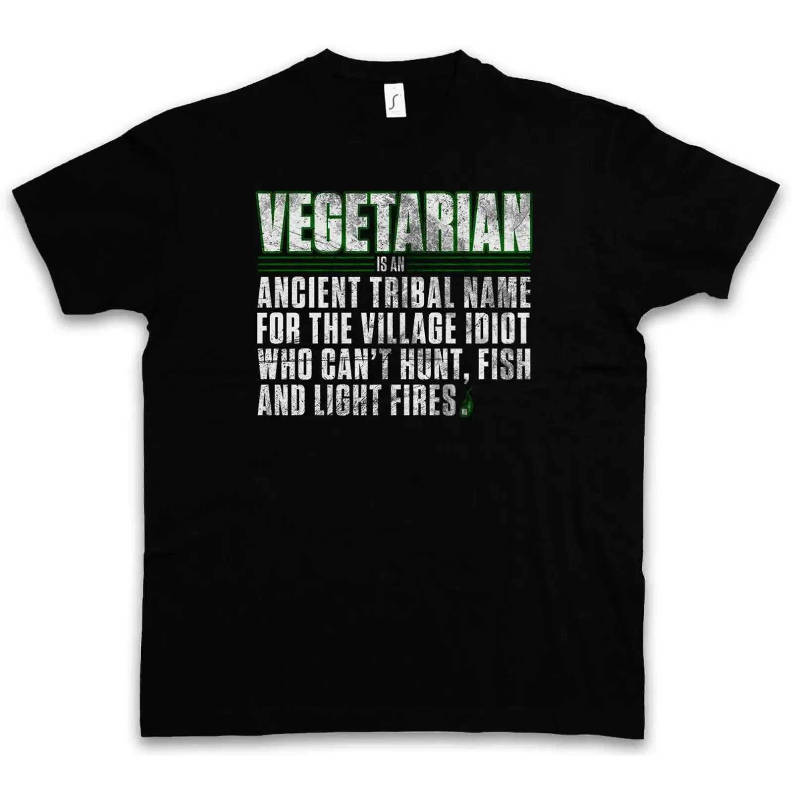 VEGETARIAN T SHIRT Ancient Name Fun Vegan vegetarisch Veganer Essen Food vintage Washed Stretched fashion Stylish Comfortable
