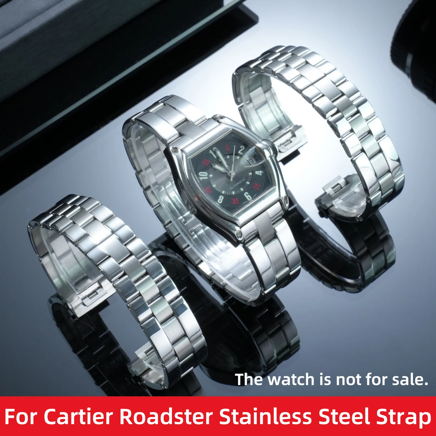 For Cartier Roadster W62025V3 W6206018 6206017 StainlessSteel Watch Strap Men Metal Bracelet Quick Release Watch Chain 19mm 20mm