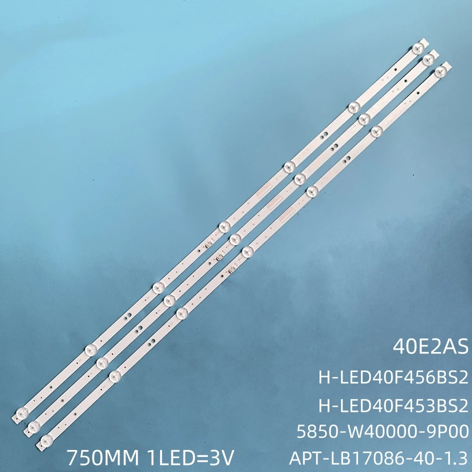 5850-W40000-9P00 APT-LB17086-40-1.3 LED Backlight Strip 7 Lamp For Skyworth 40'TV 40X6 40E2AS Aiwa 40LE4120 SW-LED40F305BS2