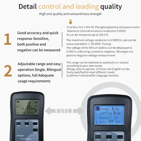 FNIRSI HRM-10 Batterispännings-internresistansmätare 18650 Högprecisions AC-syra litium-bly bilbatterikondensatormätare 10 best sales batteriets interna resistansmätare - №10