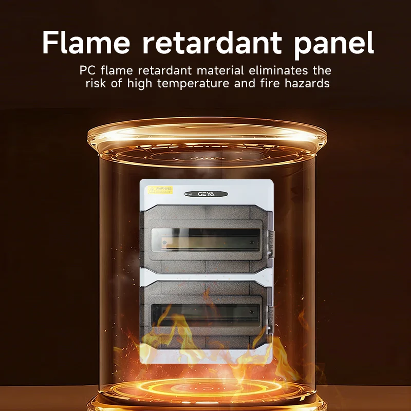 GEYA IP66防水配電ボックス GBシリーズジャンクションボックス 4/6/9/12/18/24WAY PC合金筐体 屋内外壁用