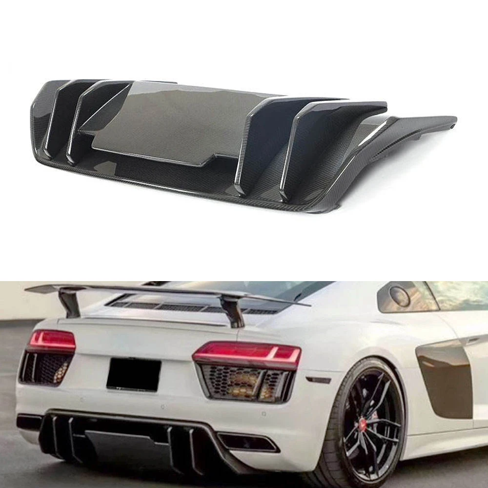 Для Audi R8 2016-2018 стиль настоящая сухая задняя губа из углеродного волокна задний диффузор автомобильные аксессуары обвесы накладка