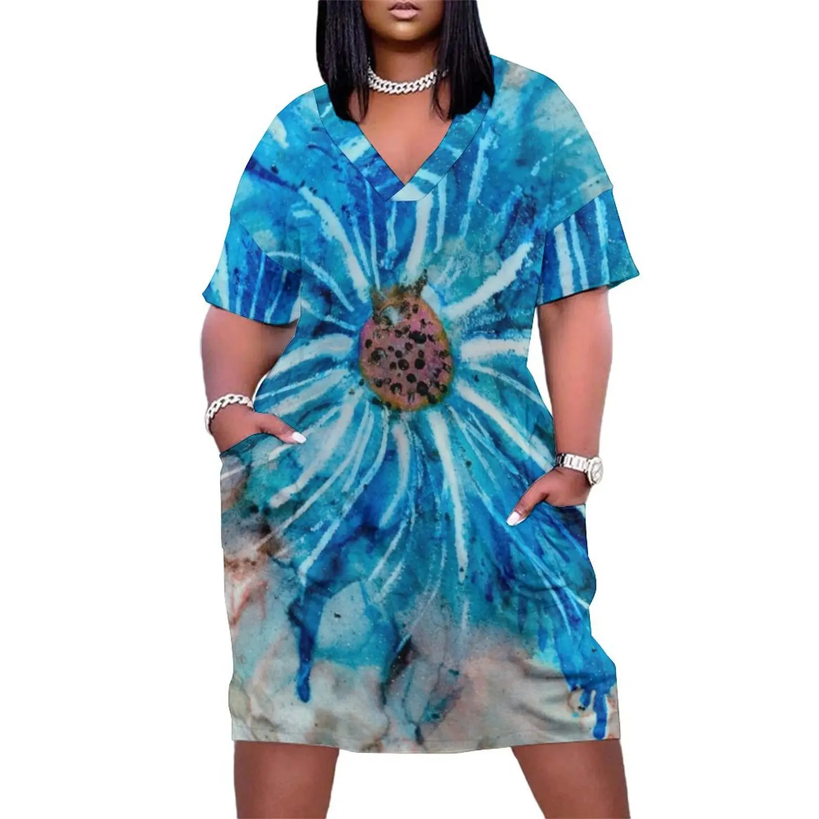 

Star Flower Loose Pocket Dress dresses summer dresses women summer 2025