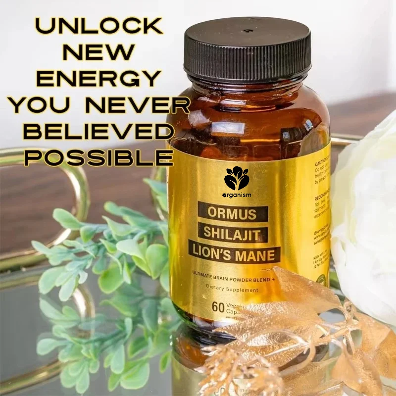 

Ormus Shilajit Lion's Mane Hemp Protein Powder - the only mixture of energy, memory, and focus -60 vegetarian capsules