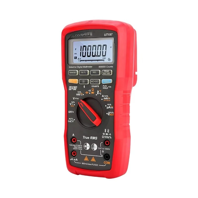 UT197 Industrial Digital Multimeter High  Precision True RMS Handheld Digital Multimeter with 600000  Count Display
