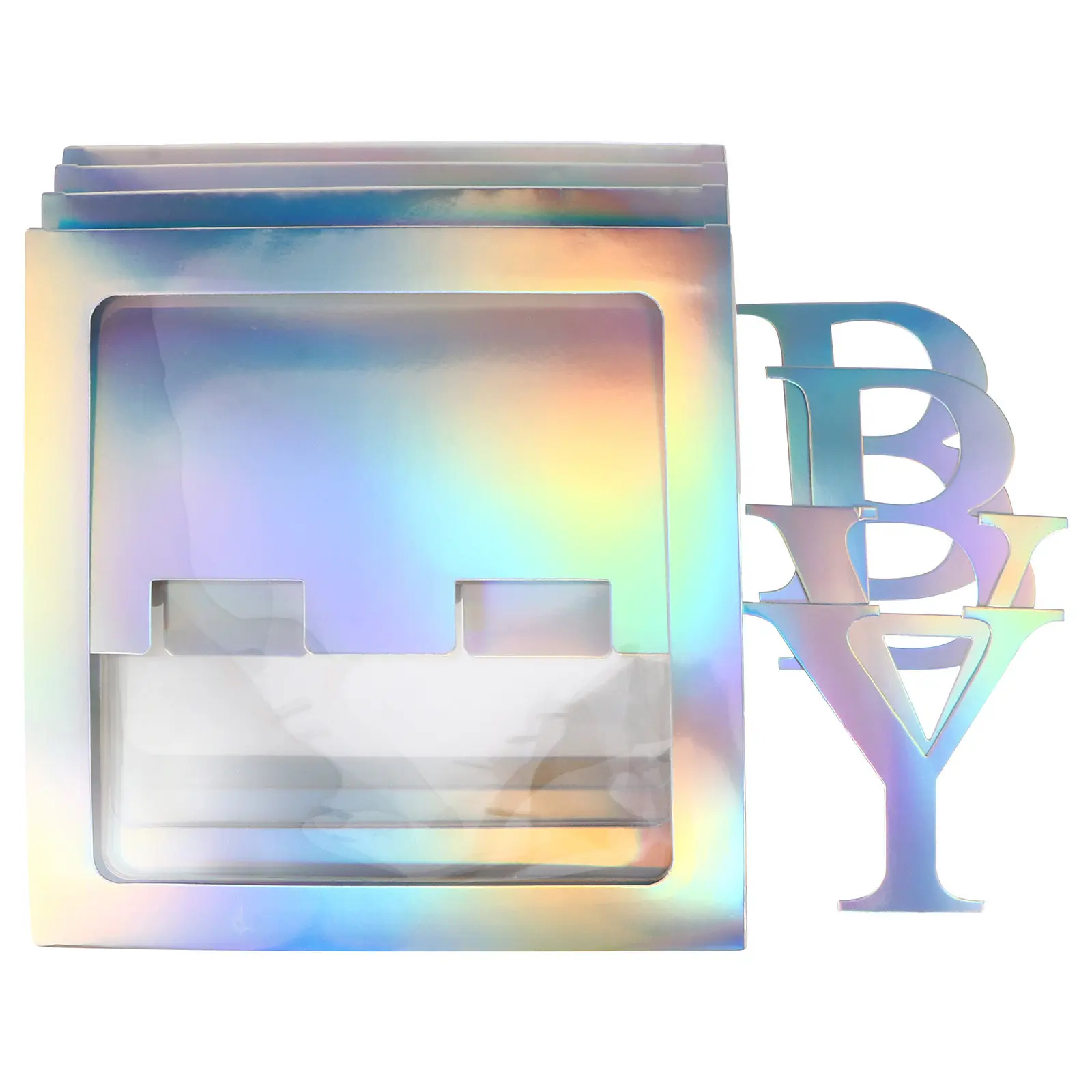 

1Set Shower Boxes Silver Transparent Balloon Boxes Square Birthday Party Decorations Party Supplies Shower Box