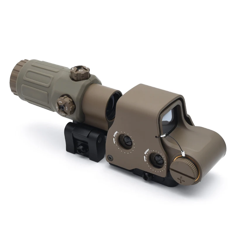 558+G33 رؤية عاكسة ثلاثية الأبعاد منظر بصري نقطة حمراء مع مجموعة مكبر G33 3X Airsoft #3