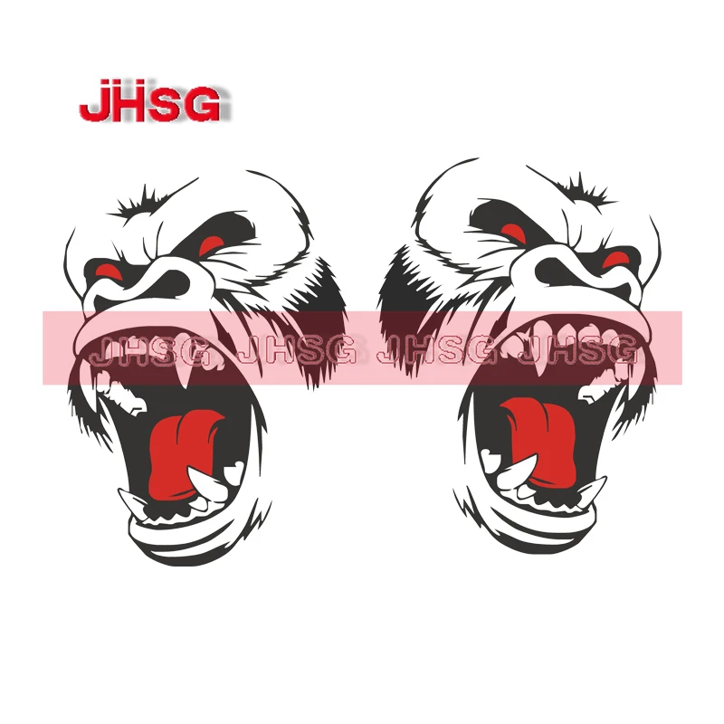 

JHSG Gorilla King Kong Design Car Sticker SUV Big Side Vintage Junk Hood Door Lathe Pickup Truck Vinyl Pattern PVC Custom