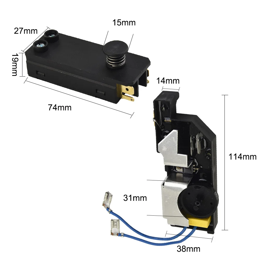 Переключатель + регулятор скорости для Bosch GSH 11 E, 10C, 5 для CE, 11DE, 5,5/40 DCE, кнопка переключения скорости, аксессуары для инструментов
