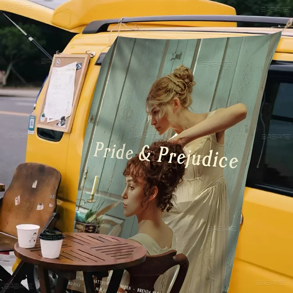 P-Pride Prejudice Movie Printed Large Flag Art Science Fiction Room Home Decor Decor Banner