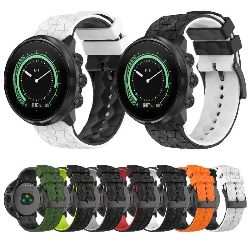 Replacement Silicone For Suuntos Spartans Sport 9 Baro Smart Watch Band Strap Fit Anti-sweat Design Silicone Smartwatch Belt