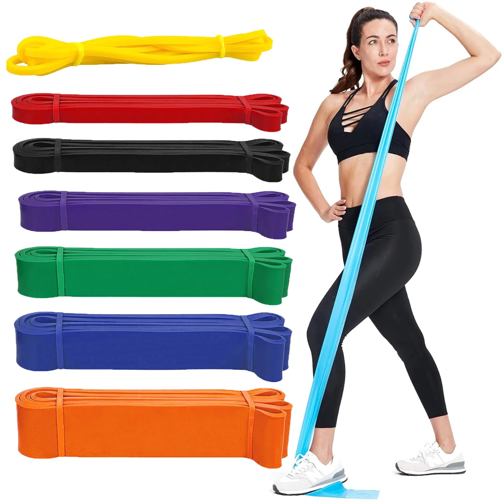 Tough Latex Resistance Band Set For Elastic Exercise Strength Pull-Ups Assist Band Heavy Workout Duty Fitness Equipment Train