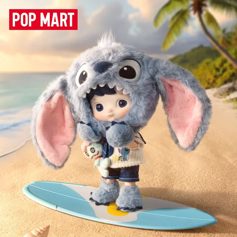 

POP MART HACIPUPU Stitch 1/8 BJD Series Anime Action Figure Guess Bag Ornament Figurines Home Decor Desktop Dolls Model Girls