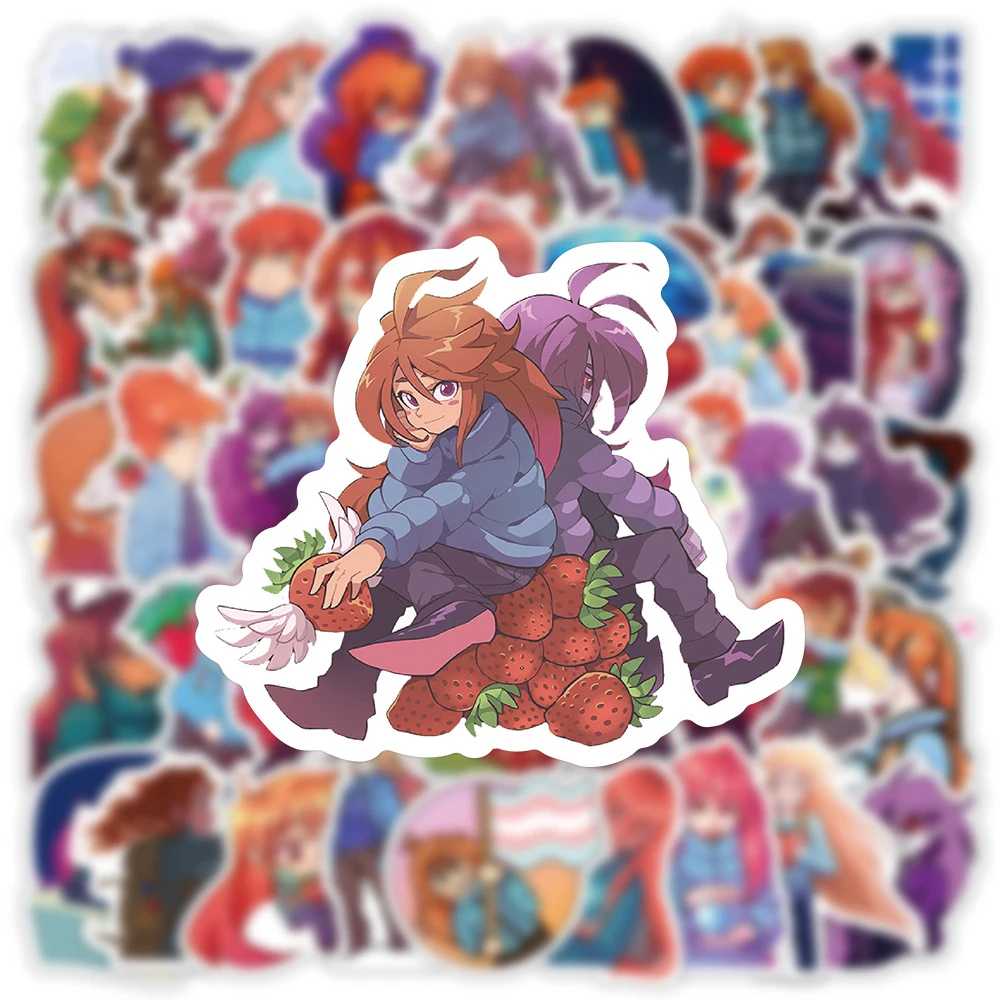 

10/30/50pcs Fun Pixel Style Game Celeste Stickers Cartoon Anime Girls Madeline Decals Phone Stationery Suitcase Sticker Packing